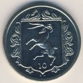 Остров Мэн 10 пенсов 1986 год