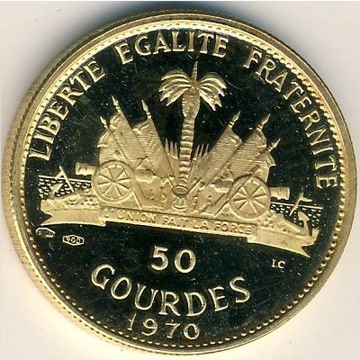 Гаити 50 гурдов 1970 год