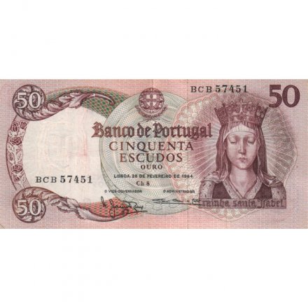 Португалия 50 эскудо 1964 год - VF