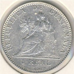 Гватемала 1 реал 1894 год
