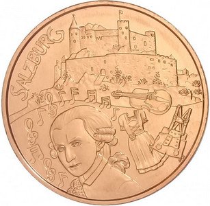 Австрия 10 евро 2014 год - Земли Австрии - Зальцбург