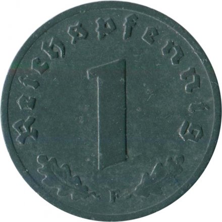 Третий Рейх 1 рейхспфенниг 1941 год (F)