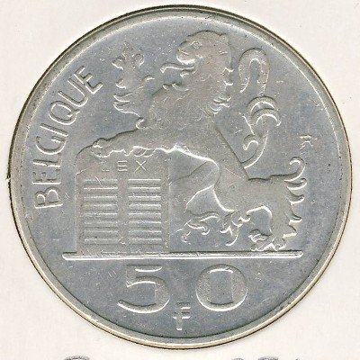 Бельгия 50 франков 1951 год