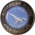 Острова Кука 1 доллар 2003 год - История полета. Конкорд
