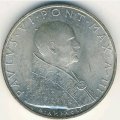 Ватикан 500 лир 1965 год