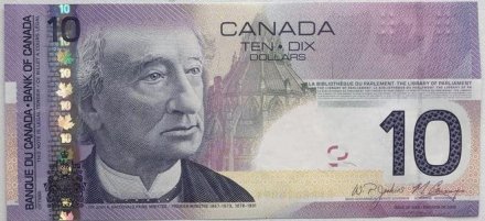 Канада 10 долларов 2005 год - UNC