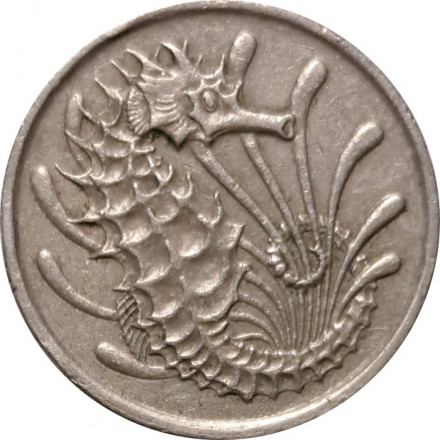 Сингапур 10 центов 1972 год
