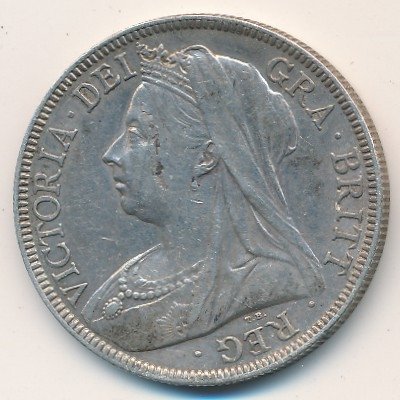 Великобритания 1/2 кроны 1894 год