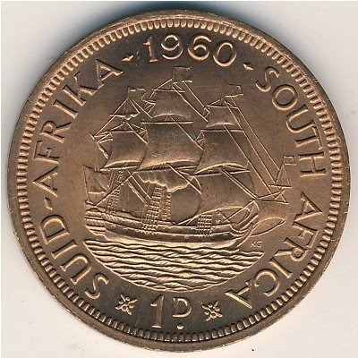 ЮАР 1 пенни 1960 год