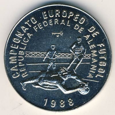 Куба 1 песо 1988 год - Чемпионат Европы по футболу 1988, ФРГ. Вратарь