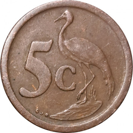 ЮАР 5 центов 1990 год
