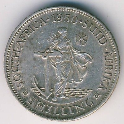 ЮАР 1 шиллинг 1950 год