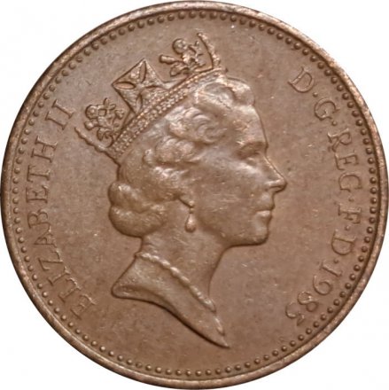 Великобритания 1 пенни 1985 год - Герса