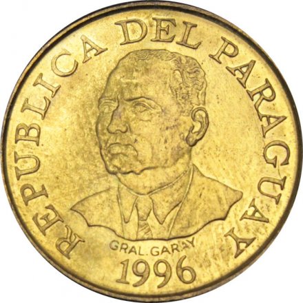Парагвай 10 гуарани 1996 год