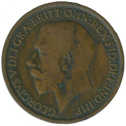 Великобритания 1/2 пенни 1914 год