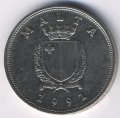 Мальта 1 лира 1991 год