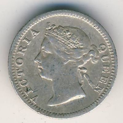 Гонконг 5 центов 1898 год