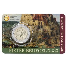 Бельгия 2 евро 2019 год - 450 лет со дня смерти Питера Брейгеля Старшего