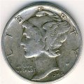 США 1 дайм (10 центов) 1945 год