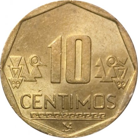 Перу 10 сентимо 2012 год