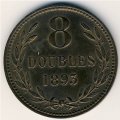 Гернси 8 дублей 1893 год