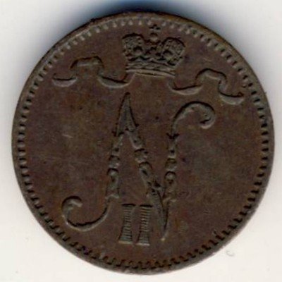 Финляндия 1 пенни 1899 год
