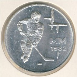 Финляндия 50 марок 1982 год - Чемпионат мира по хоккею