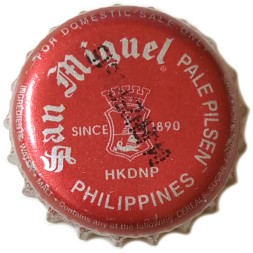 Пивная пробка Филиппины - San Miguel Pale Pilsen Since 1890 Hkdnp Philippines