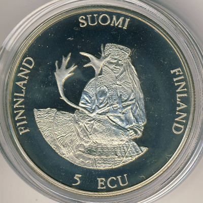 Финляндия 5 экю 1994 год