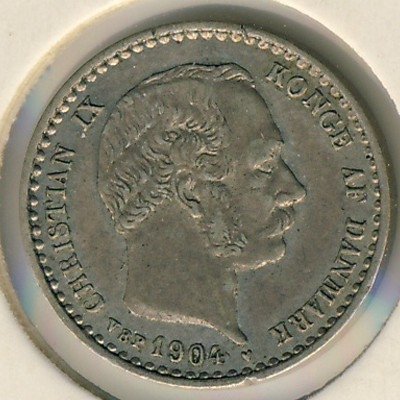 Дания 10 эре 1904 год