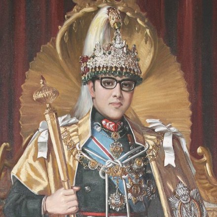Непал 1 рупия 1990 год - Король Бирендра. Храм Пашупатинатх. Кабарги UNC