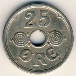 Дания 25 эре 1946 год - Король Кристиан X
