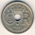 Дания 25 эре 1946 год - Король Кристиан X