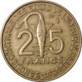 Западная Африка 25 франков 1990 год