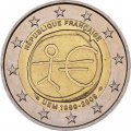 Франция 2 евро 2009 год - 10 лет валютному союзу
