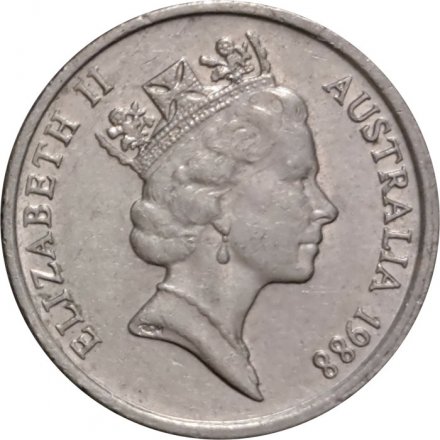 Австралия 5 центов 1988 год - Ехидна
