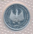 ФРГ 10 марок 1997 год - 100 лет дизельному двигателю (F)