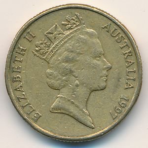 Австралия 1 доллар 1997 год - 100 лет со дня рождения Чарльза Кингсфорда Смита (портрет Чарльза и самолёт)