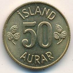 Исландия 50 эйре 1974 год