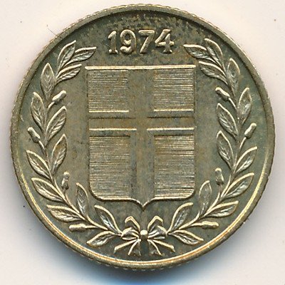 Исландия 50 эйре 1974 год