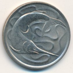 Сингапур 20 центов 1968 год - Меч-рыба (меченос)
