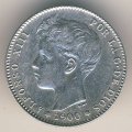Испания 1 песета 1901 год