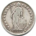 Швейцария 1 франк 1908 год