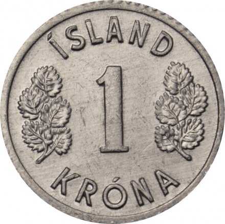 Исландия 1 крона 1980 год 