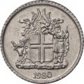 Исландия 1 крона 1980 год 