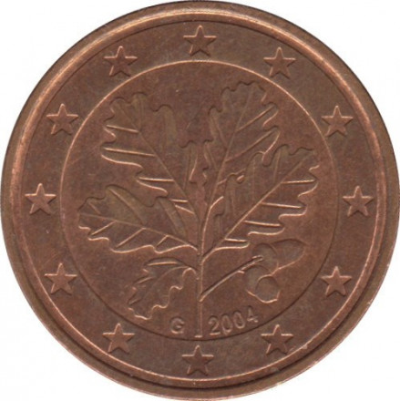 Германия 5 евроцентов 2004 год (G)
