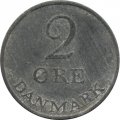 Дания 2 эре 1957 год - Король Фредерик IX 