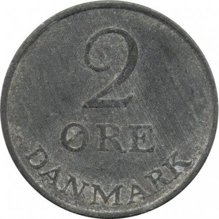 Дания 2 эре 1957 год - Король Фредерик IX 