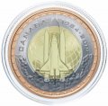 Канада 25 центов 2019 год - 35-летие полёту первого канадца в космос