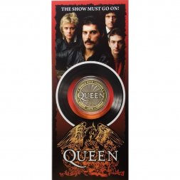 «Queen» - Гравированная цветная монета 10 рублей в буклете